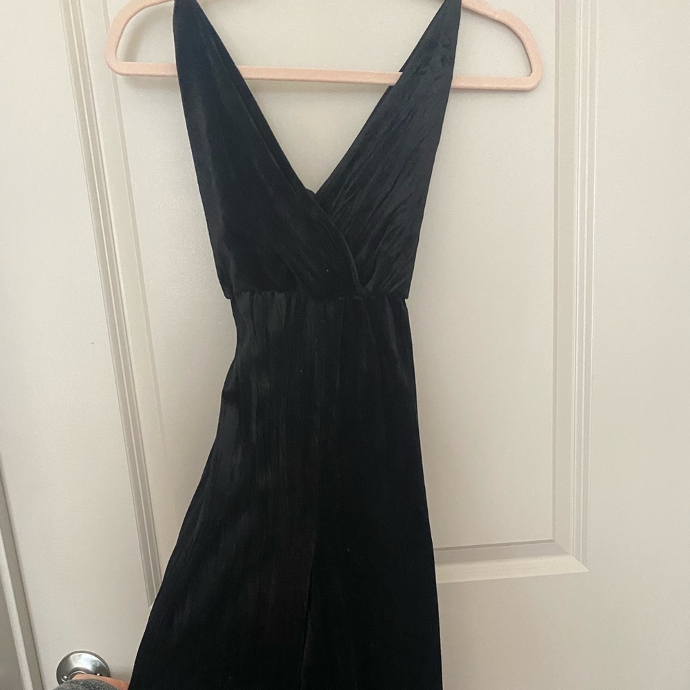 Black Velvet Jumpsuit